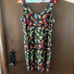 Cheetah print high heel dress